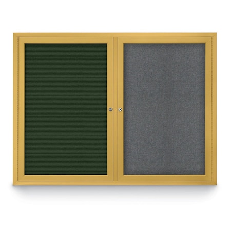 United Visual Products Corkboard, Cobalt/Black, 72" X 36" UV407-BLACK-COBACC
